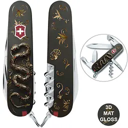 Ніж Victorinox Spartan Zodiac 3D 91мм 13функ Розкішна змія - мініатюра 3