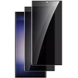 Захисне скло DK для Samsung Galaxy S23 Ultra S918 3D Антишпигун Full Glue 020982 black 2 шт.