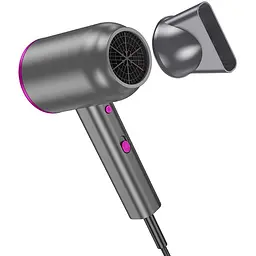 Фен для волосся Hoco HP13 Hot and cold air (1600W) Rose Red - мініатюра 4