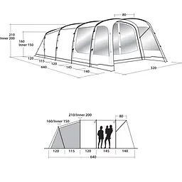 Намет Outwell Greenwood 5 Green (111212) - мініатюра 2