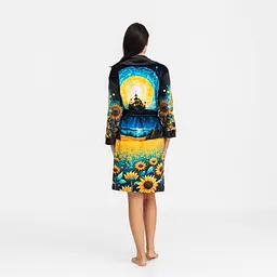 Халат жіночий з плюшевого велюру ексклюзивний Night 18311 L-XL - мініатюра 5