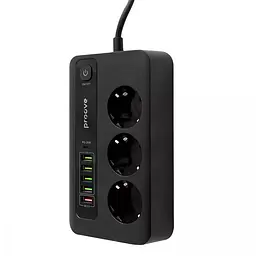 Подовжувач - мережевий фільтр Proove Power Socket PD-03 (3 розетки + 5 USB + 1 Type-C 20W) 2 метри - мініатюра 3