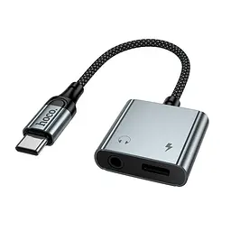 Перехідник HOCO Digital Audio Converter Type-C to Type-C+3.5mm UPA34 10W 2 ампера DAC 0.15 метра