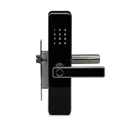 Замок біометричний автономний Trinix TRL-5303BTF Silver з Bluetooth, зчитувачем відбитків пальців і карт Mifare (65-00060) - мініатюра 1