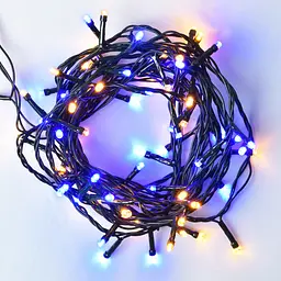 Електрогірлянда Yes! Fun нитка 70 LED 8 режимів миготіння 4.9 м жовто-синя (974845) - мініатюра 3