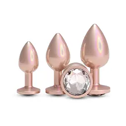 Набір анальних пробок NS Novelties Rear Assets - Trainer Kit - Iridescent Champagne - мініатюра 2