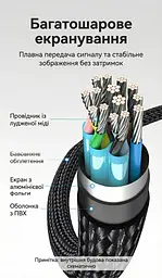 Кабель Vention HDMI-Type-C V 2.0 2 м (CRBBH) - мініатюра 5