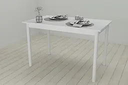 Стіл кухонний Ferrum-decor Беніта 75x120x70 Білий ДСП Біле 16мм (FRD-106275) - мініатюра 2