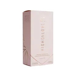 Масажна олія HighOnLove Massage Oil Strawberry & Champagne (120 мл) з маслом насіння конопель - мініатюра 3