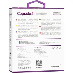 Бездротові навушники Bluetooth TWS Gelius Ultra Capsule 2 GU-TWS-003v2 White - мініатюра 7