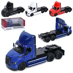 Іграшковий металевий трейлер інерційний, машинка 1:62 (KT5466W) - мініатюра 1