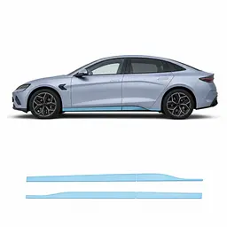 Антигравійна захисна бронеплівка за лекалами для BYD Seal I 2022-2024 - нижня зона кузова пороги