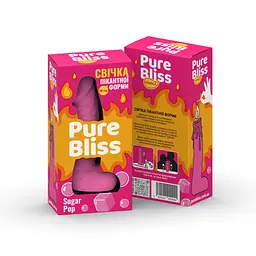 Свічка член Pure Bliss Sugar Pop Pink, 15 см - мініатюра 7