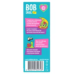 Цукерки дитячі натуральні Bob Snail Равлик Боб яблучно-грушеві 20 г + іграшка - мініатюра 2