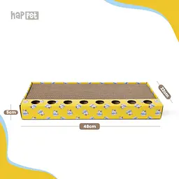 Happet Картонна кігтеточка "RAFIKI"+Котяча м'ята, 48x22x5 см (DK06) - мініатюра 3