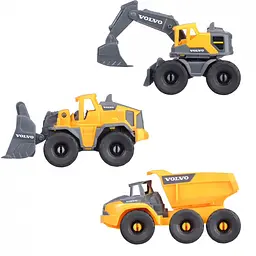 Ігровий набiр Dickie Toys Вольво. Автоконструктор 3 машини (3722015) - мініатюра 2