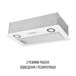 Витяжка повновбудована PERFELLI BI 5212 WH LED - мініатюра 4
