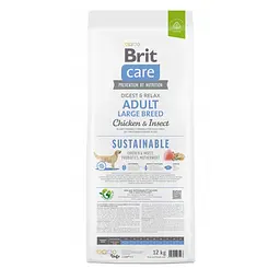 Сухий корм Brit Care Dog Sustainable Adult Large Breed для собак великих порід, з куркою та комахами, 12 кг - мініатюра 9