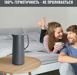 Термос Tefal Motiva, 1л, пластик, скло, сірий-темний (N4170110) - мініатюра 6