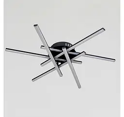 Стельова світлодіодна люстра Artlight MX240510/6BK із шістьма лінійними елементами, чорна, 55 Вт, від 16-25 м² - мініатюра 2