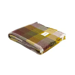 Покривало Lotus Home - Lucca muslin гірчичний 240x260 - мініатюра 5