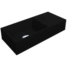 Умивальник Miraggio Copper 500 mirastone black 0002475, Чорний матовий