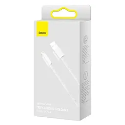 Дата кабель Baseus Dynamic Series USB to Lightning 2.4A (1m) (CALD000402) White - мініатюра 3