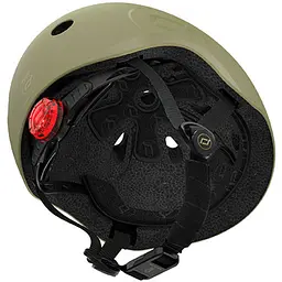 Шолом захисний дитячий Scoot and Ride з ліхтариком 51-53 см оливковий (SR-190605-OLIVE) - мініатюра 3