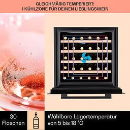 Винний холодильник вбудований Klarstein Vinsider 30 Uno (10041357) - мініатюра 3