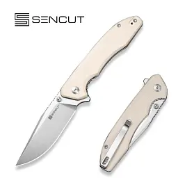 Складаний ніж Sencut Sylor S25056-2 D2 G10 202 мм бежевий - мініатюра 8