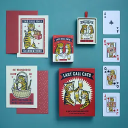Набір картонних карток для вивчення англійської мови Last Call Cats Notecards - Арна Міллер - мініатюра 3