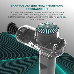 Перкусійний масажний пістолет Booster Lightsaber Mini (6 насадок) - мініатюра 4