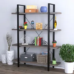 Стелаж Сінгл-4-120 Loft Design (Дуб Палена)