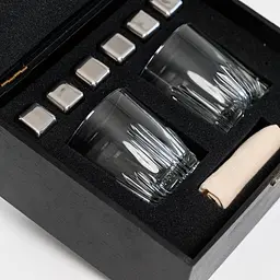 Подарунковий набір Whiskey Stones "Сталевий" №2 Selecta - мініатюра 3