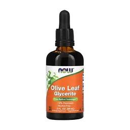 Травы Now Foods Листья оливы, глицериновый экстракт в каплях, Olive Leaf Glyce (NOW-04898)