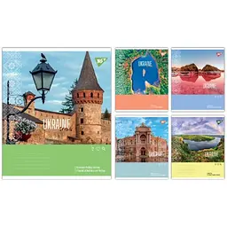 Зошит учнівський Yes Ukraine travel А5 48 аркушів клітинка 10 шт. (767998)