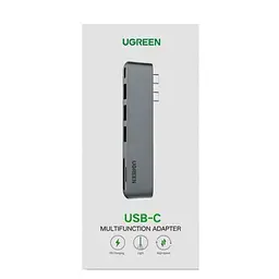 USB-Хаб UGREEN CM251 Dual USB-C To HDMI+3*USB 3.0 A+Type C Female Converter (UGR-60559) - мініатюра 2