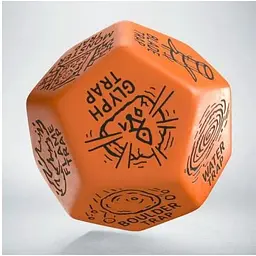 Кубик Q-Workshop Trap Generator Die: Orange&Black (12VTPG02) - мініатюра 4