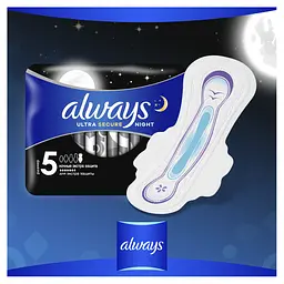 Гігієнічні прокладки Always Night екстра захист 12 шт. - мініатюра 11