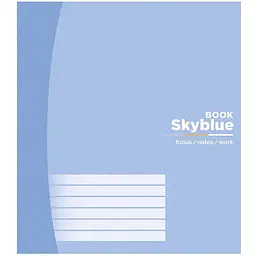 Зошит загальний Школярик на скобі в лінію 36 аркушів Skyblue (036-3676L)
