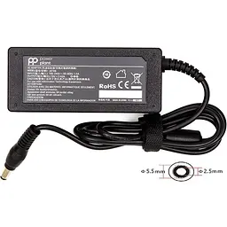 Блок живлення PowerPlant для ноутбуків Asus 65W 19V 3.42A 5.5×2.5 мм (AS65F5525)