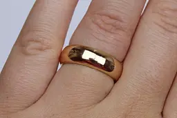 Обручка Xuping Jewelry класика 6 мм 15,16,17,18,19,22,23,24 золотиста 15 - мініатюра 3