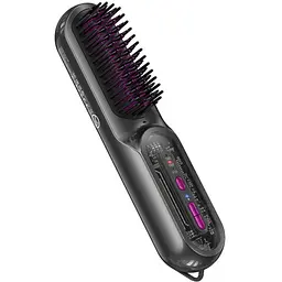 Гребінець для випрямлення волосся Hoco HP45 Heating straight hair comb Gray