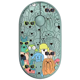 Миша бездротова 2E MF300 Pets Dogs Silent Green (2E-MF300WPETSGN)