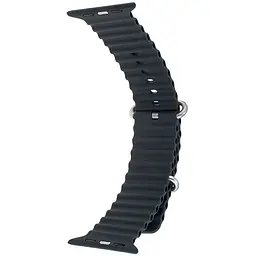 Ремінець Apple Watch Silicone Ocean Band Ultra 42/44/45/46/49 мм Темно-сірий S