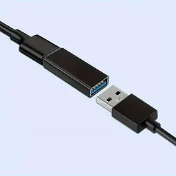Адаптер-перехідник PWR USB-мама на USB-мама 3.0 Black (H051313) - мініатюра 4