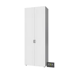 Шафа для одягу з полицями С-9.2 Антрацит/Білий Idea - мініатюра 3