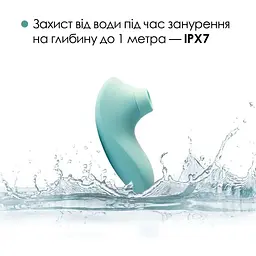 Вакуумний стимулятор Svakom Pulse Lite Neo Seafoam Blue - мініатюра 5