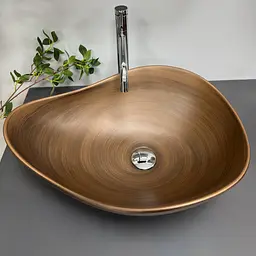 Умивальник VBI Trimonti накладний 51x40 см brown VBI-016106 - мініатюра 4