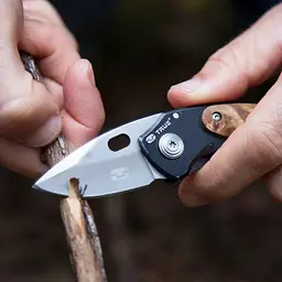Розкладний ніж True Utility Jacknife Чорний-Коричневий - мініатюра 4